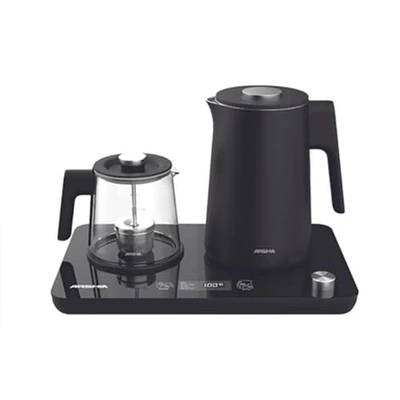 غلاية مزدوجة رقمية تيتانيوم أرشيا - 240 وات - أسود  - ARSHIA3192