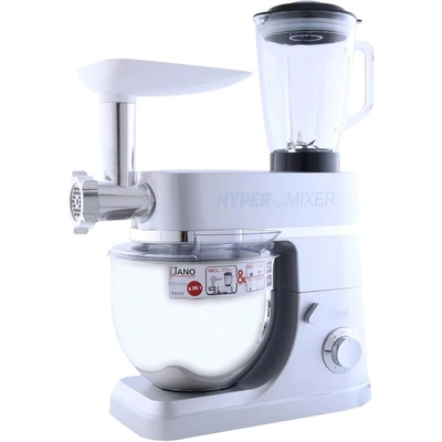 خلاط كهربائي جانو  5 في 1 - 1200 وات - 7 لتر فضي