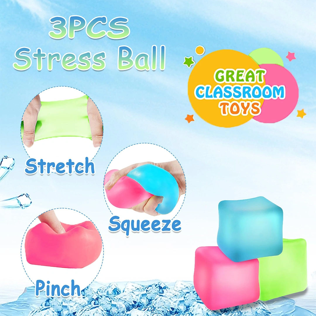 مجموعة ألعاب فيدجيت إسفنجية ناعمة - 3 قطع