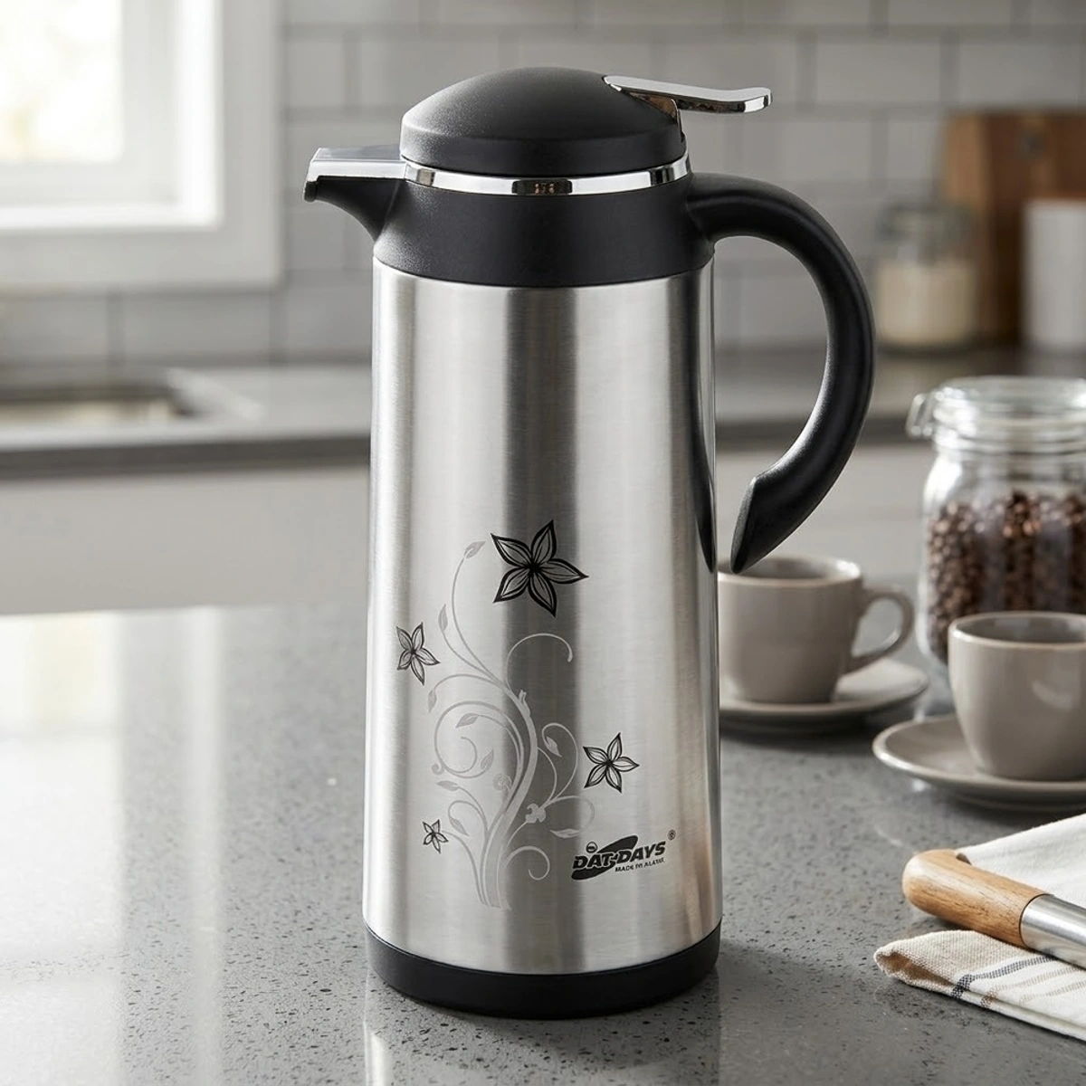 Stainless Steel Thermal Flask for Coffee & Tea 1.3L