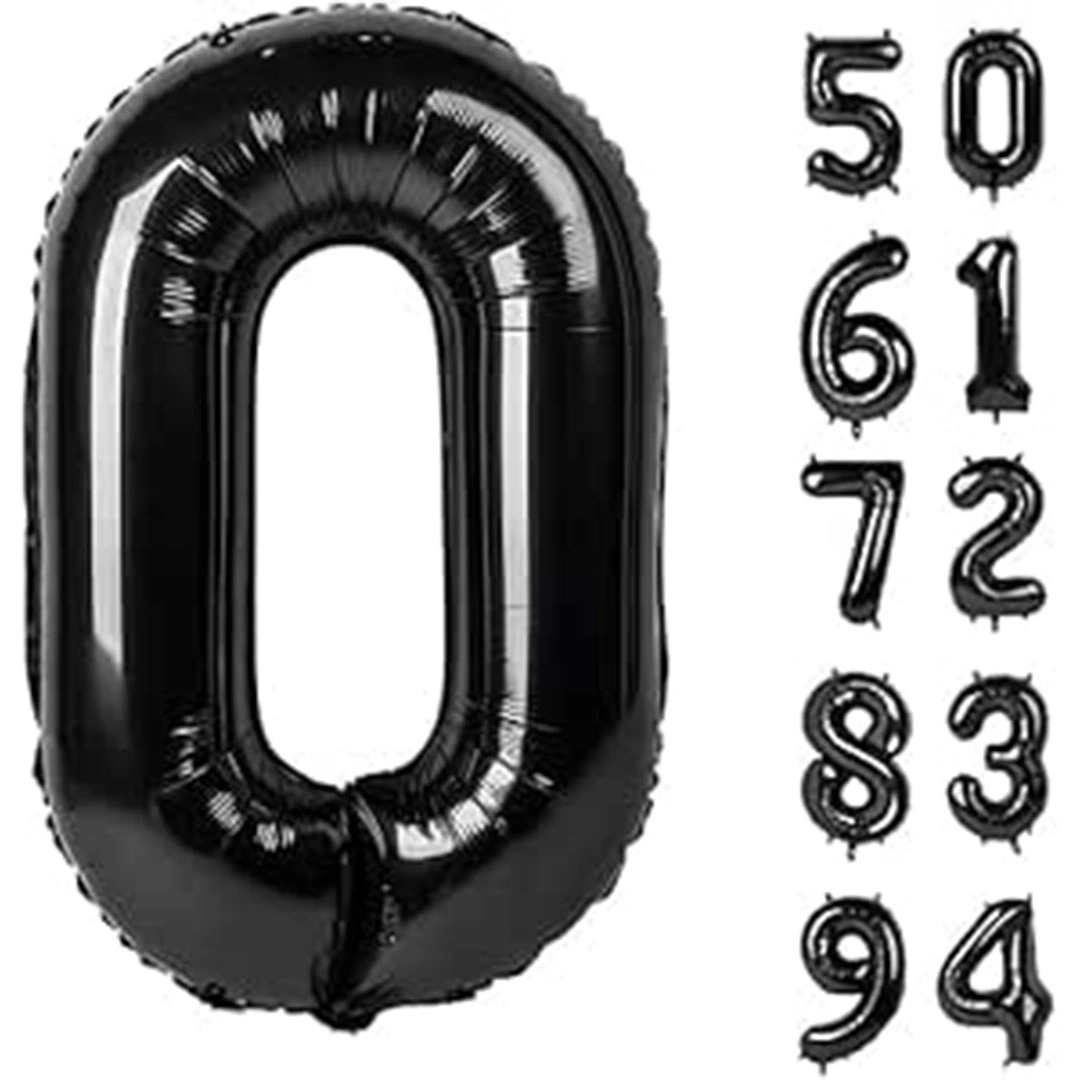 بالون حفلات رقم 0 - 32 انش - أسود
