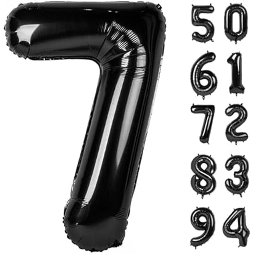 بالون حفلات رقم 7 - 32 انش - أسود