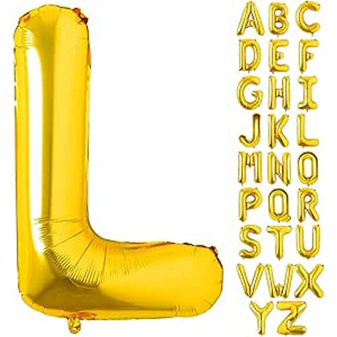 بالون حفلات حرف L - 32 إنش - ذهبي