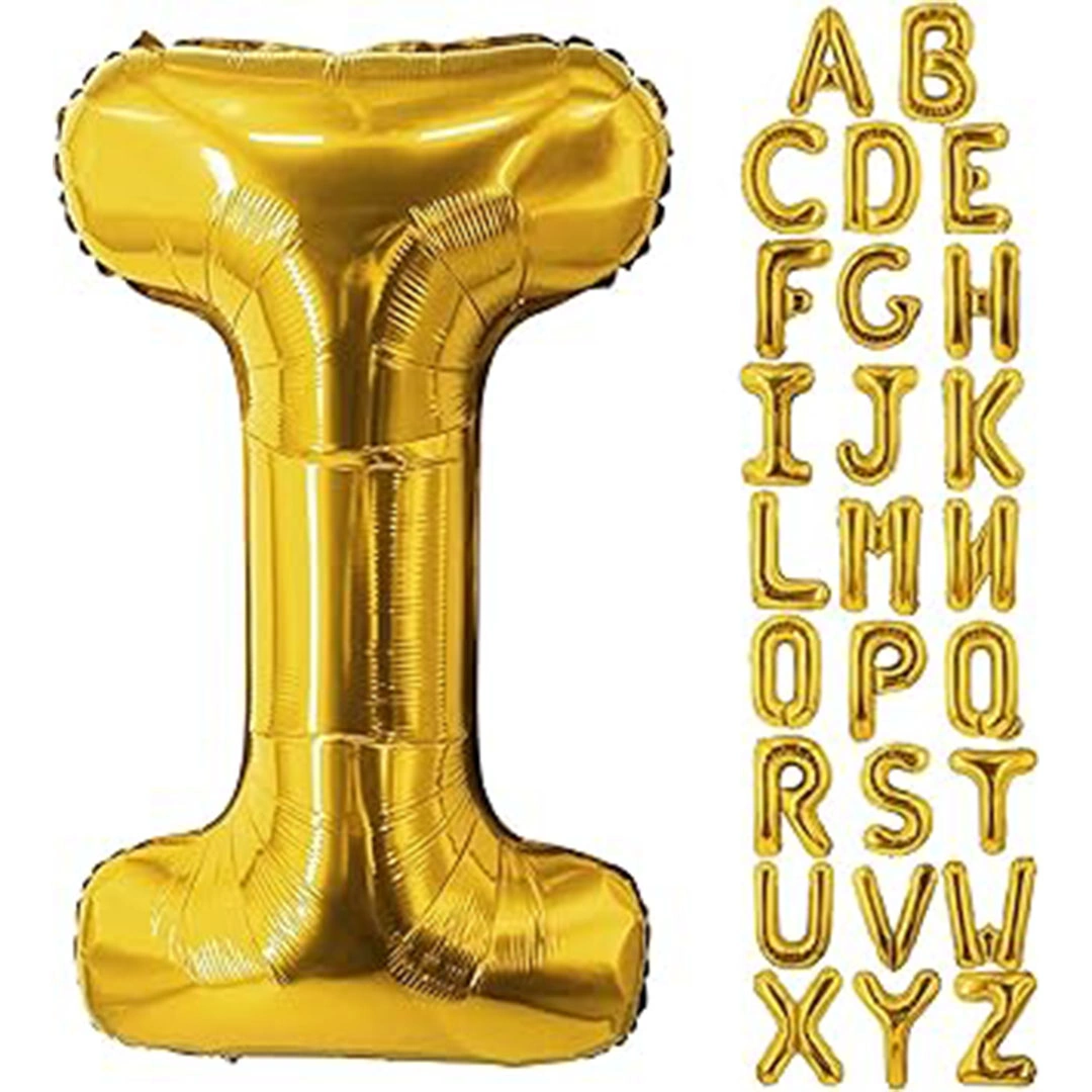 بالون حفلات حرف I - 32 إنش - ذهبي