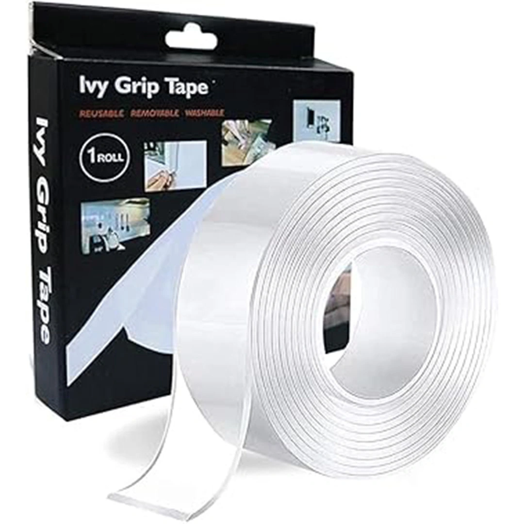 شريط لاصق مزدوج الوجه - 1 متر - شفاف - إيفي