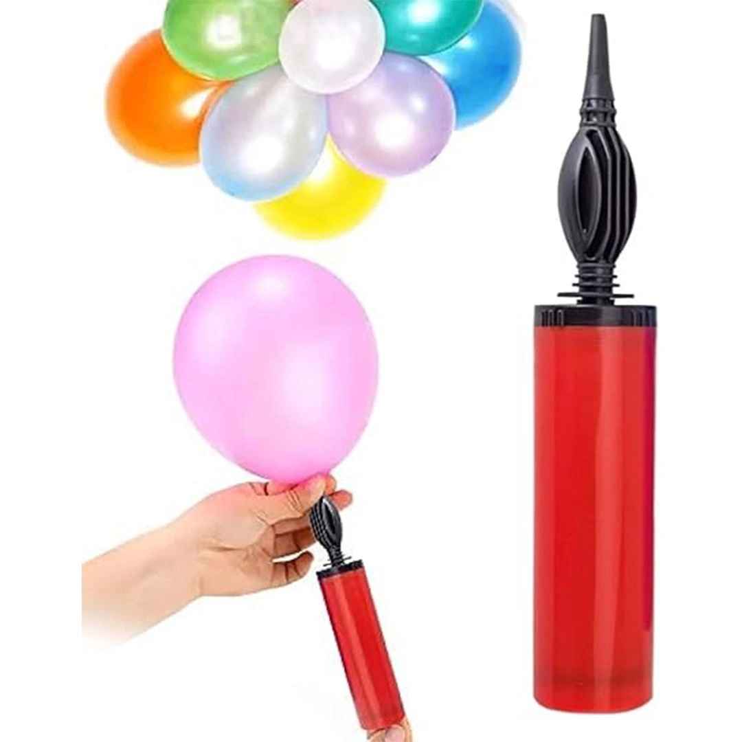 مضخة بالونات يدوية - متعددة الألوان - نقرة واحدة
