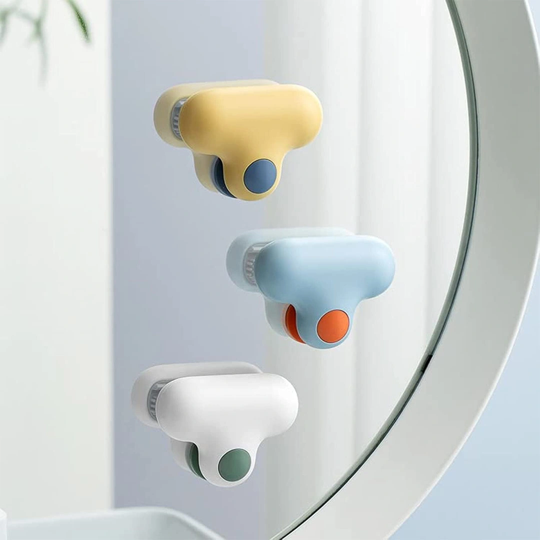 أداة مسح مرآة سيليكون على شكل T - متعدد الالوان