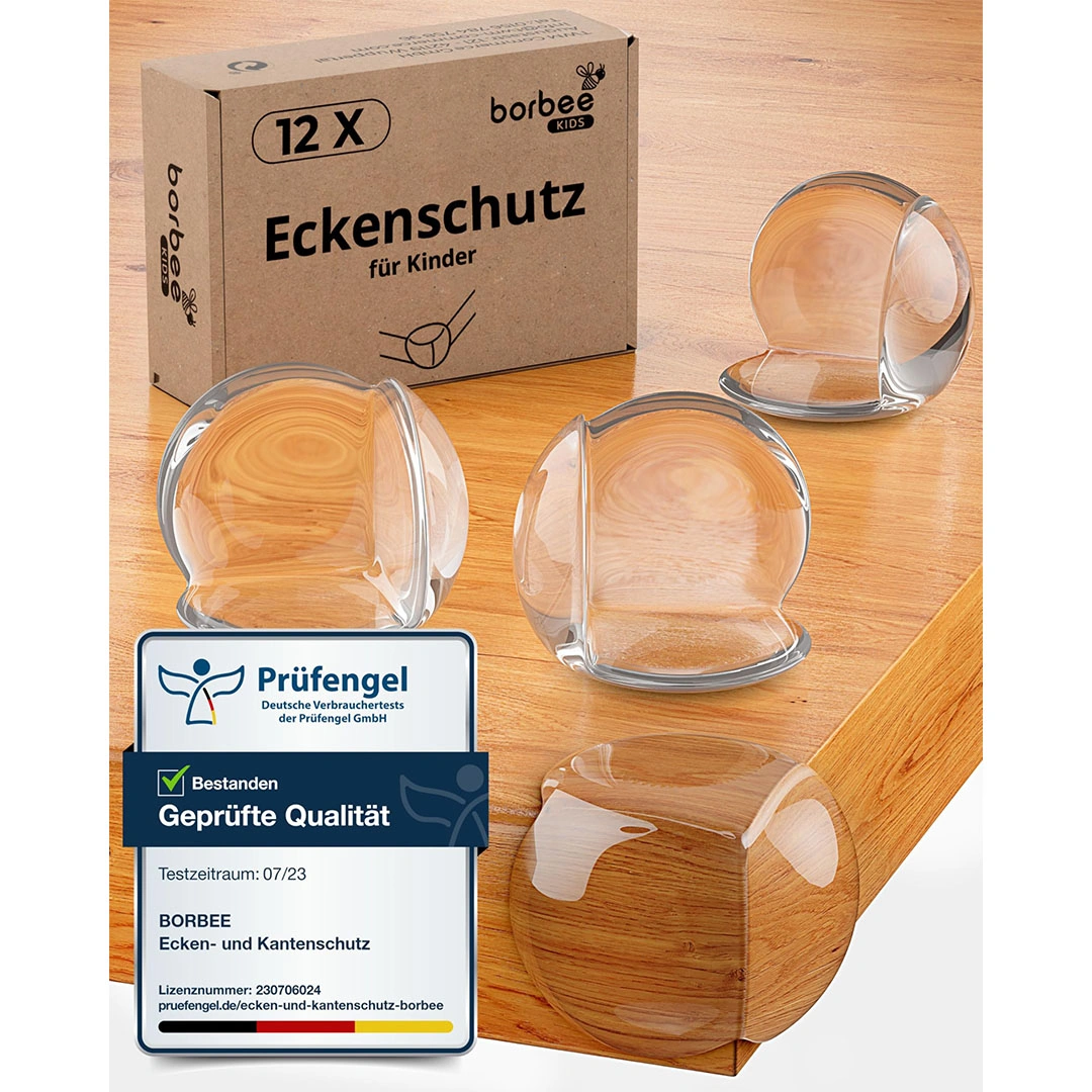 واقي زوايا - 12 قطعة - شفاف