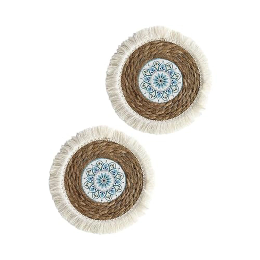 كوستر خوص - 2 قطعة