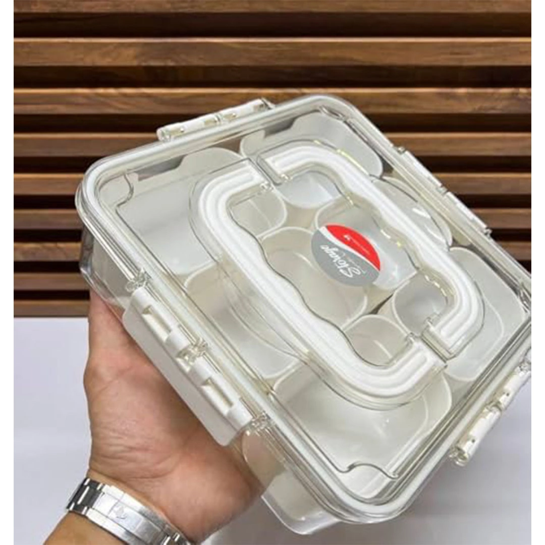 لانش بوكس مقسم - 6 أطباق مقسمة