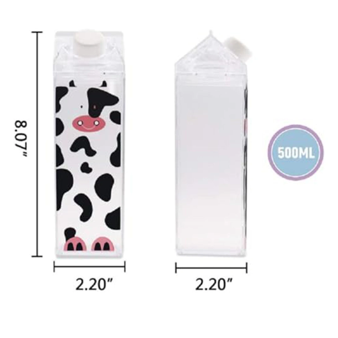 زجاجة مياه بلاستيكية مربعة - 500 مل