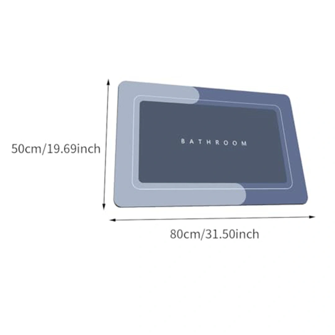دواسة حمام أرضية فائقة الامتصاص من الميموري فوم - 50×80 سم