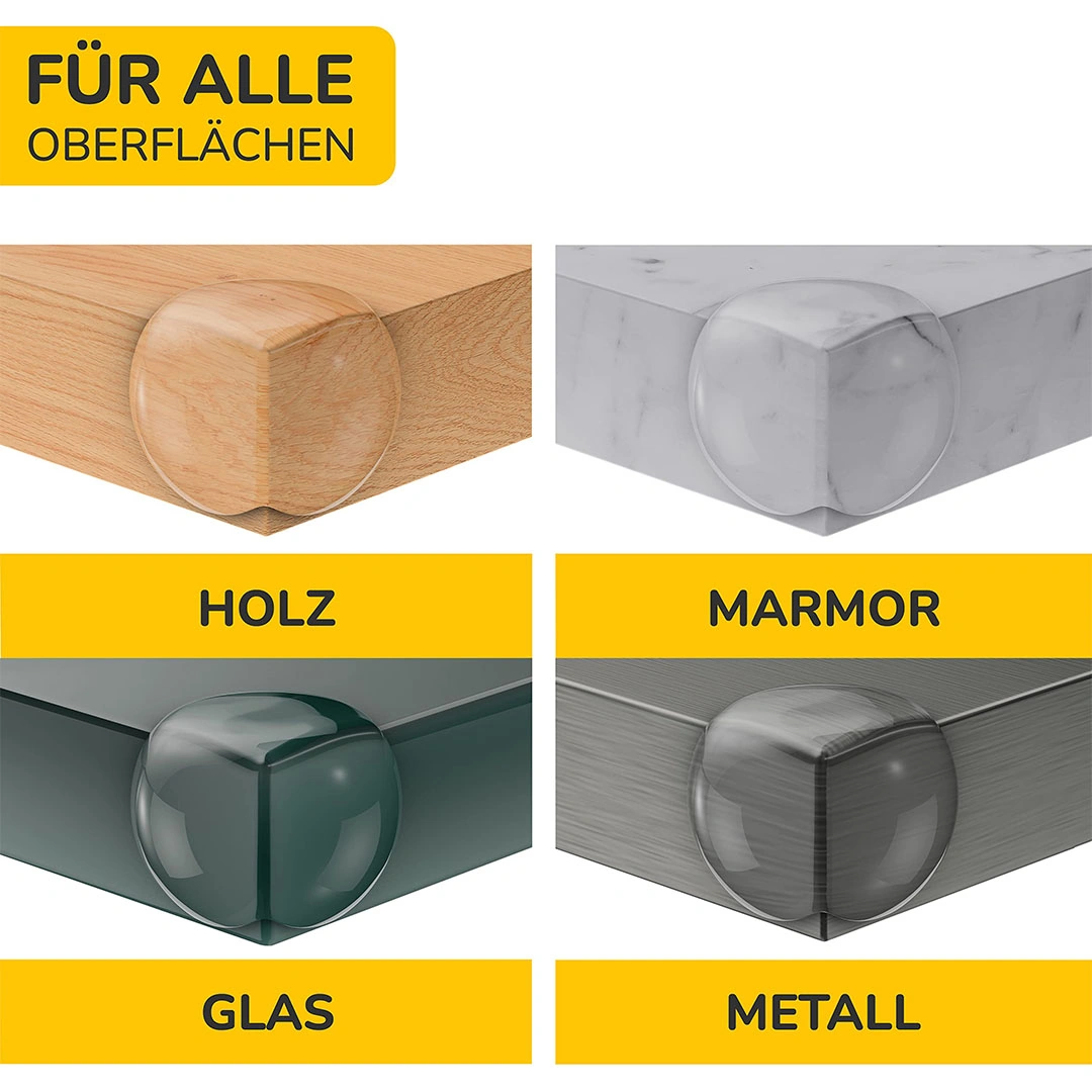 واقي زوايا - 12 قطعة - شفاف