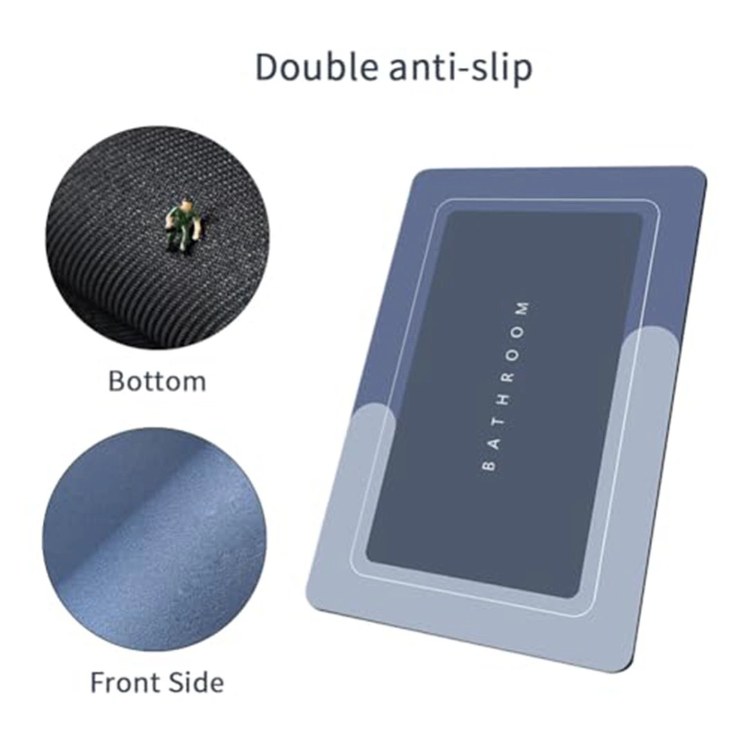 دواسة حمام أرضية فائقة الامتصاص من الميموري فوم - 50×80 سم