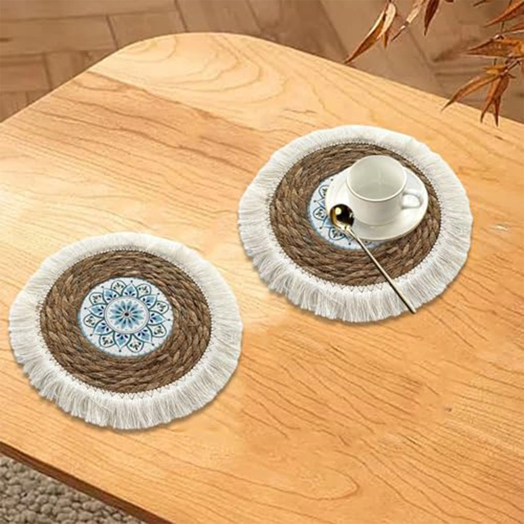 كوستر خوص - 2 قطعة