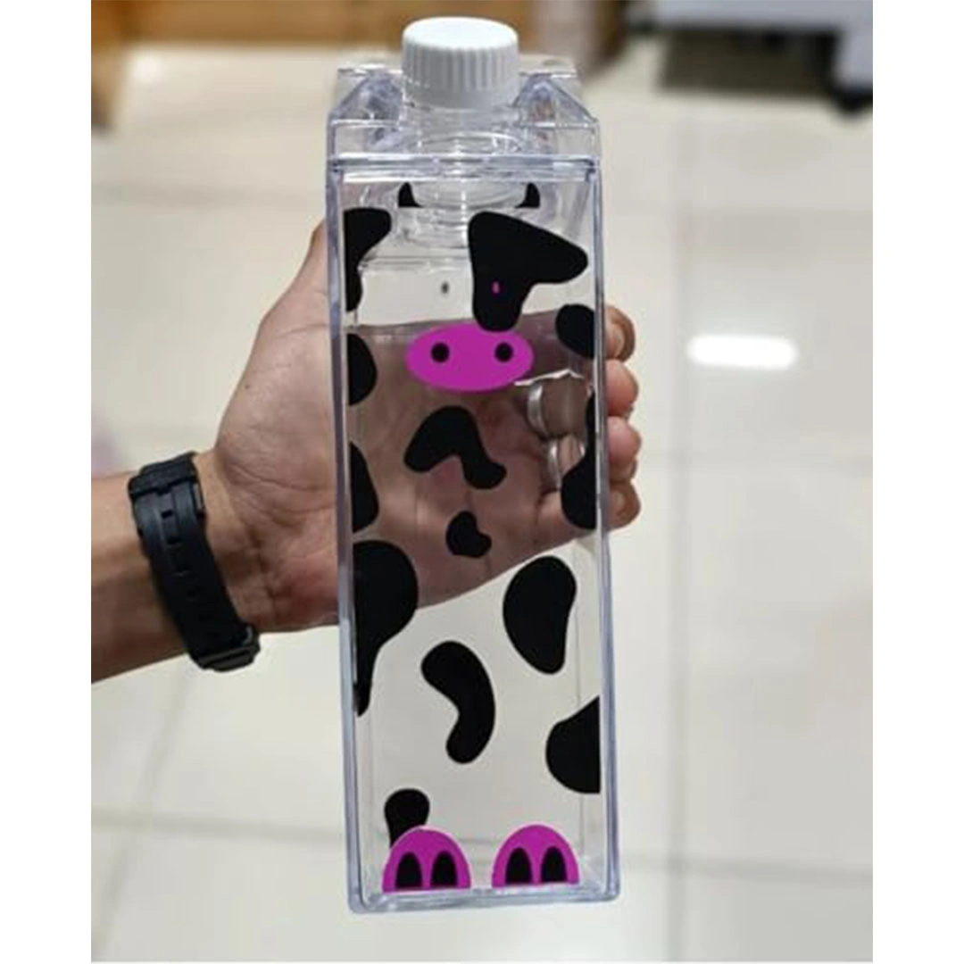 زجاجة مياه بلاستيكية مربعة - 500 مل