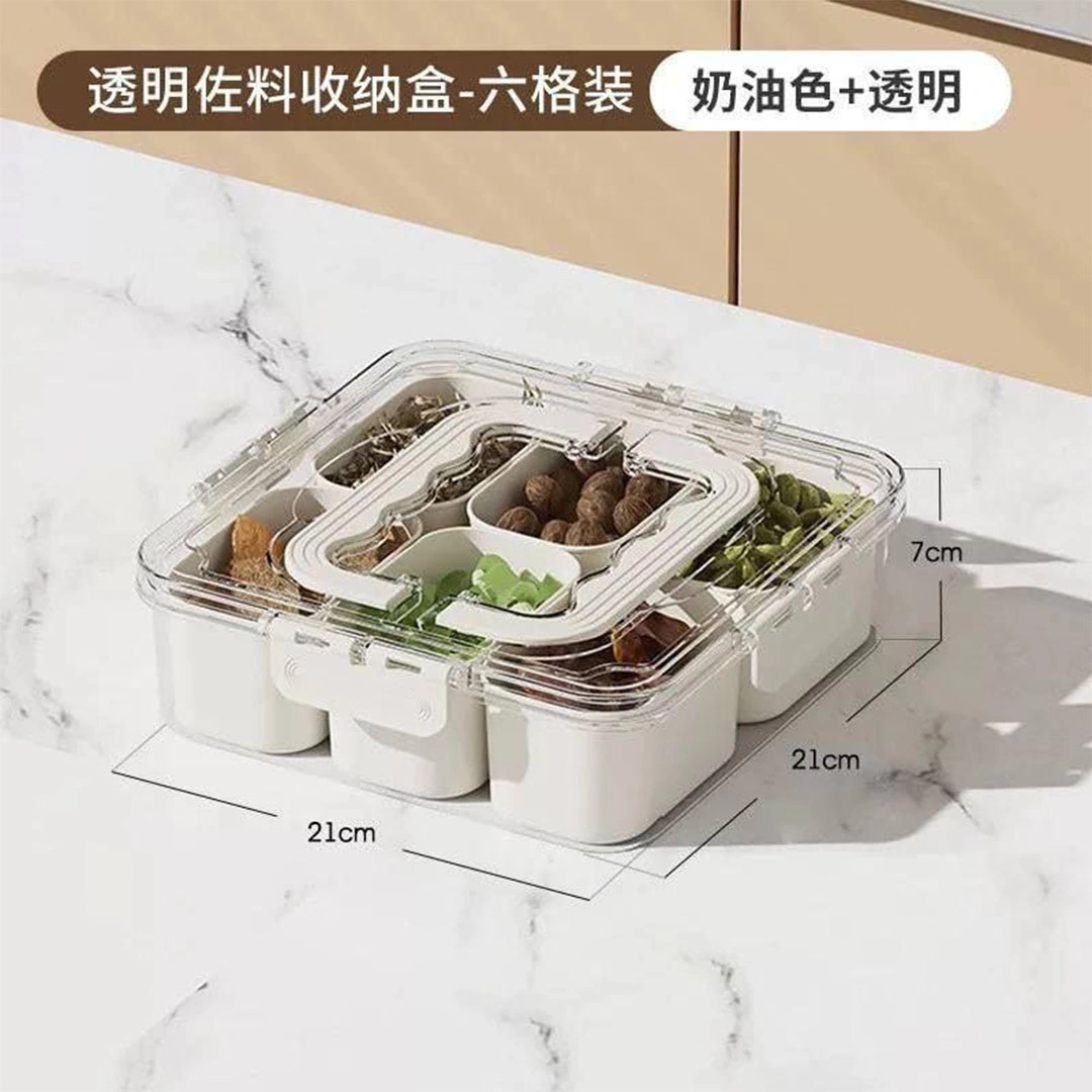 لانش بوكس مقسم - 6 أطباق مقسمة