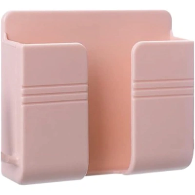 حامل الموبايل و الريموت المثبت على الحائط - بينك