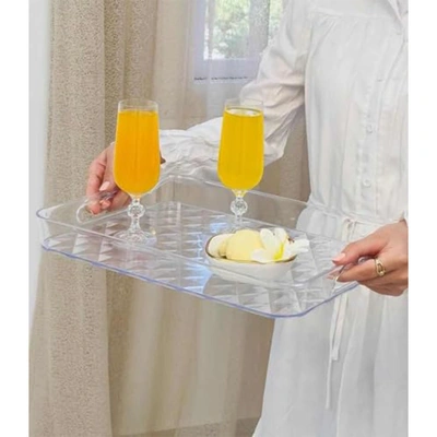 صينيه تقديم اكريليك - شفاف