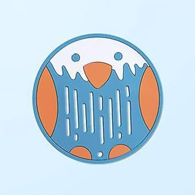 طقم قواعد اكواب سيليكون - 4 قطعه - متعدد الاشكال