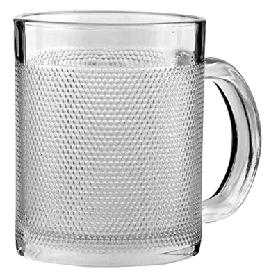 مج زجاجي منقط - 200 مل - 3 قطع