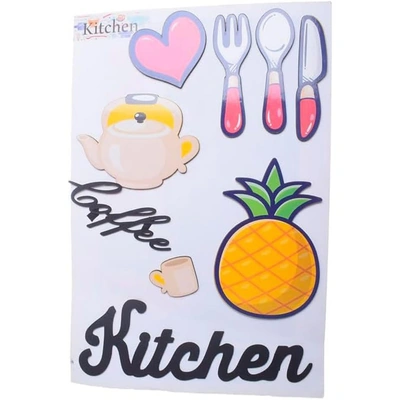 مغناطيس ثلاجة خشبي - 9 قطع - شكل 12