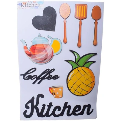 مغناطيس ثلاجة خشبي - 9 قطع - شكل 16