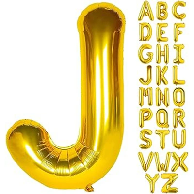 بالون حفلات حرف J - 32 إنش - ذهبي