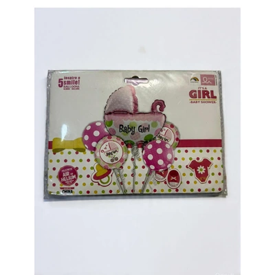 بالون هيليوم للسبوع - بنات - 5 قطع - متعدد الالوان - RAM16-015