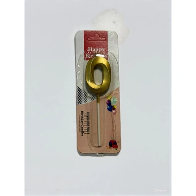 شمعة اعياد ميلاد صغيرة رقم 0 - دهبي - RAM16-320