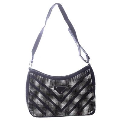 شنطة كروس شمواه للنساء ستراس - أسود/فضي - RM 129