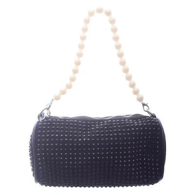 شنطة كروس شمواه للنساء ستراس - أسود/فضي - RM 130