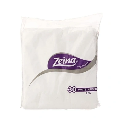 زينه مناديل سفرة ابيض - 30 منديل