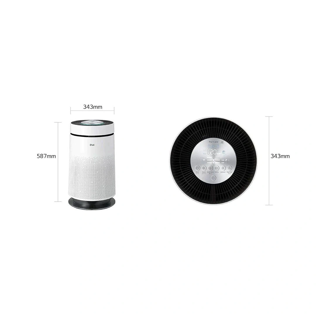 منقى هواء LG حتي 61 متر - أبيض - AS65GDWH0