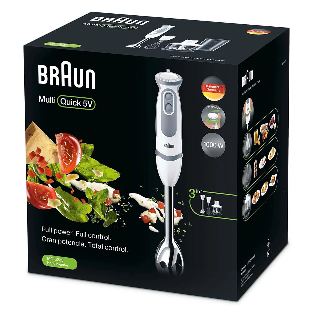 هاند بلندر براون مالتي كويك 5 - 1000 وات - أبيض - MQ 5235