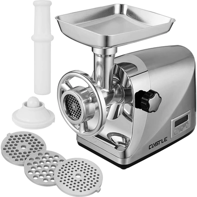 مفرمة لحوم كهربائية كاسيل - 3600 وات - 5 وظائف - ديجيتال - MGA3600 - فضي