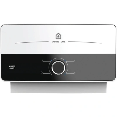 Ariston سخان مياة فوري - 7.7 كيلو وات - أسود/أبيض - AURESM7EU