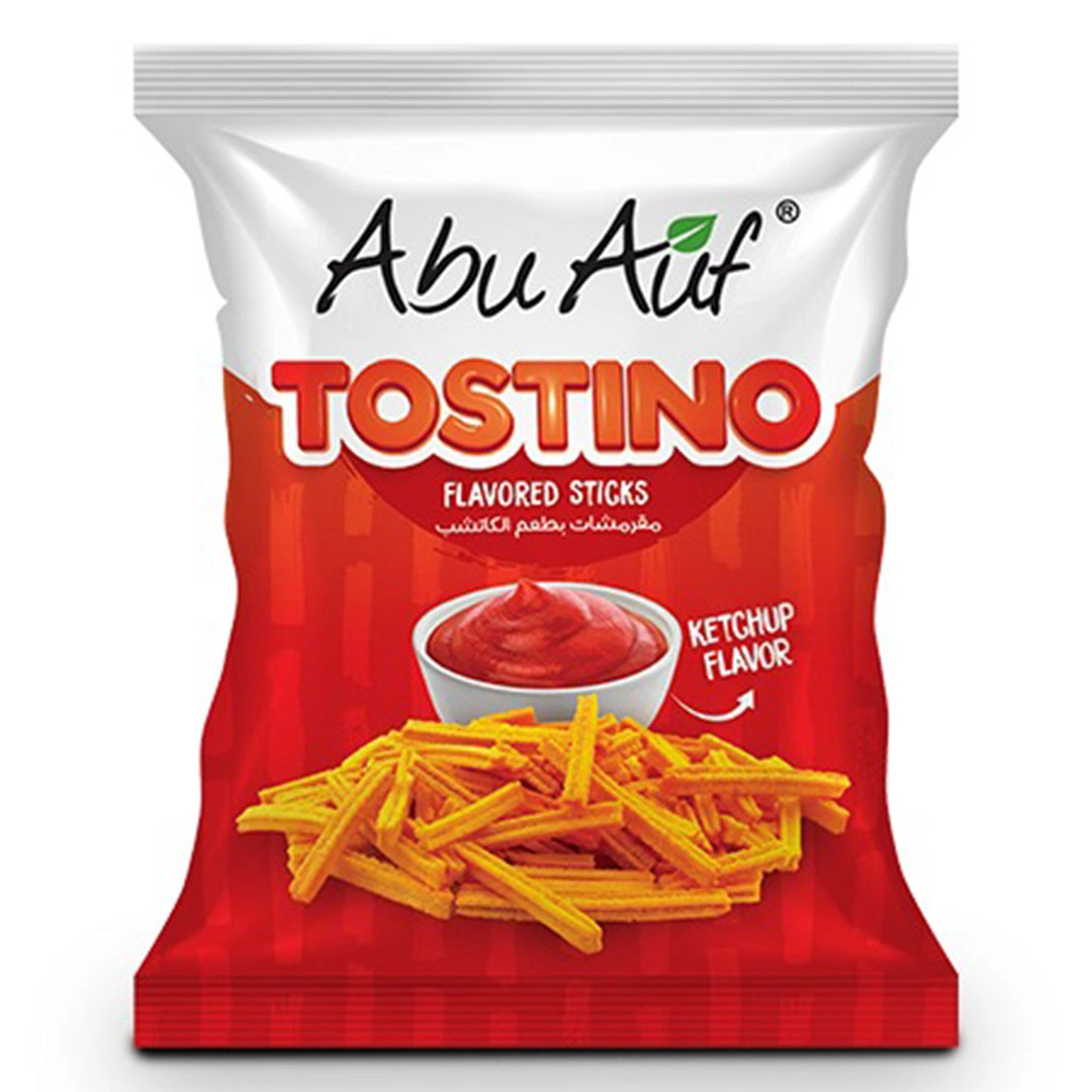 ابوعوف مقرمشات توستينو بطعم الكاتشب - 50 جرام