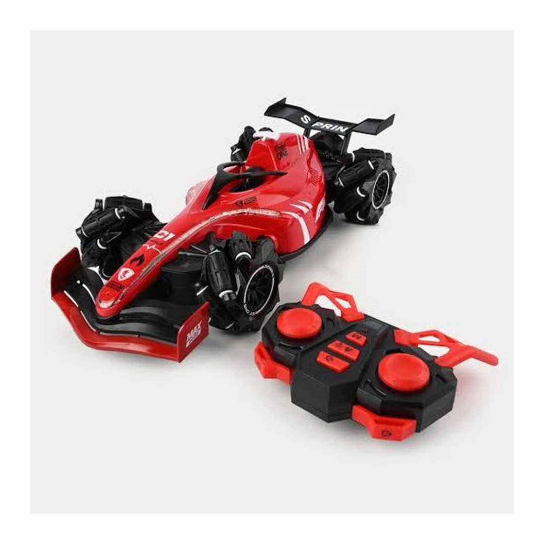 لعبة سيارة بريموت كنترول وبخاخ ضوئي - أحمر