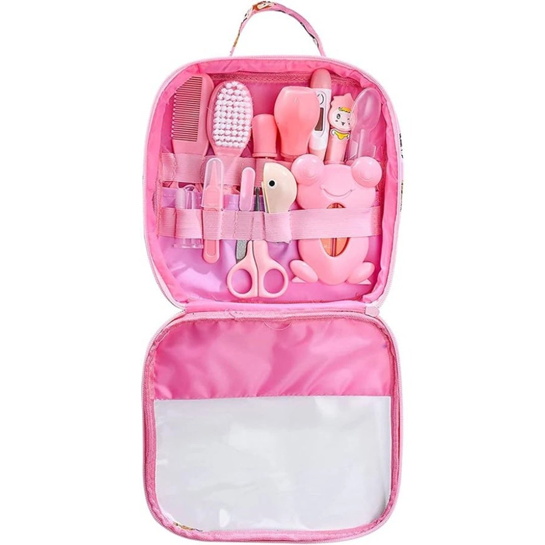 مجموعة العناية بأطفال حديثي الولادة - 14 قطعة - بينك