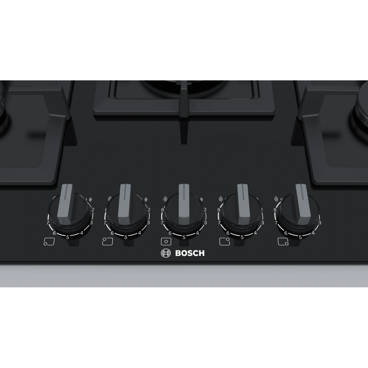 بوش بوتجاز مسطح غاز بلت إن - 5 شعلة - 75 سم - أسود - PPQ7A6B20