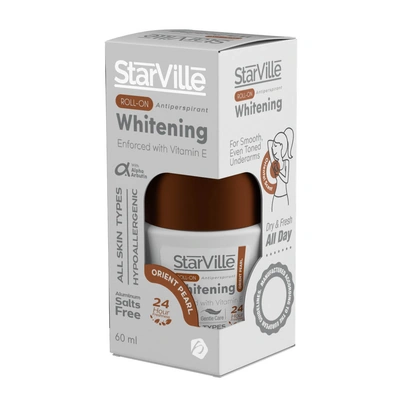 ستارفيل مزيل عرق رول أون للتفتيح بمزيج العطور العربية - 60 مللي