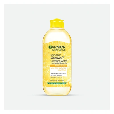 سكين آكتيف ماء ميسيلار المنظف بالفيتامين سي لتعزيز نضارة البشرة غارنييه - 400 مللي