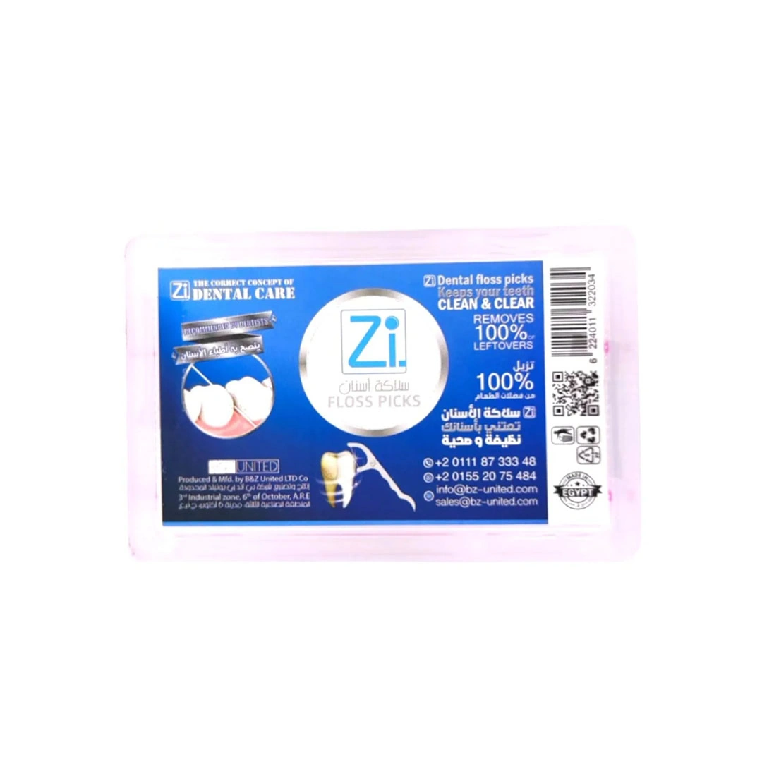 صندوق سلاكة اسنان خلة بلاستيك بفتلة للعناية باللثة زى - 30 قطعة