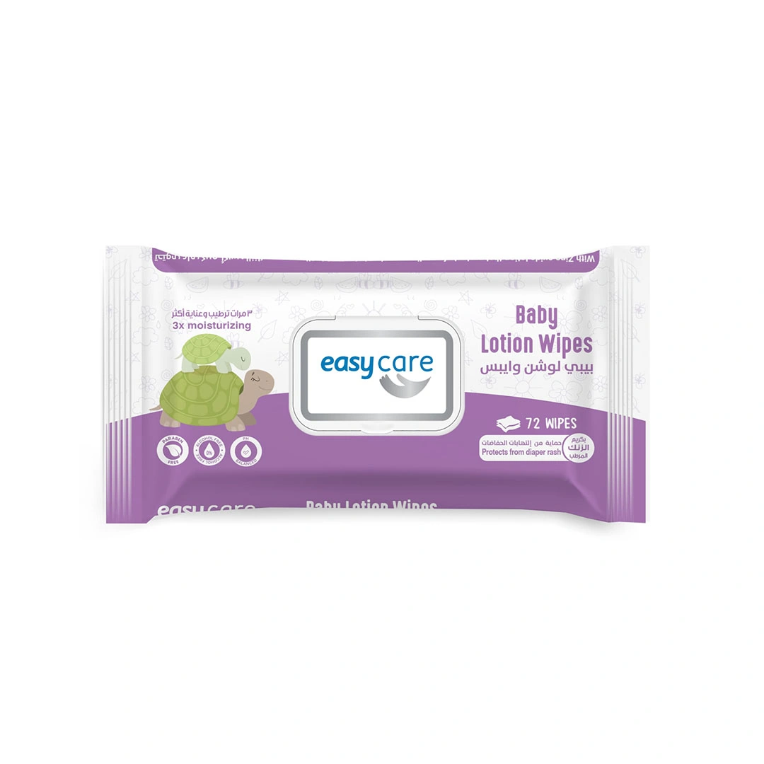 مناديل مبللة للاطفال ايزي كير - 72 قطعة