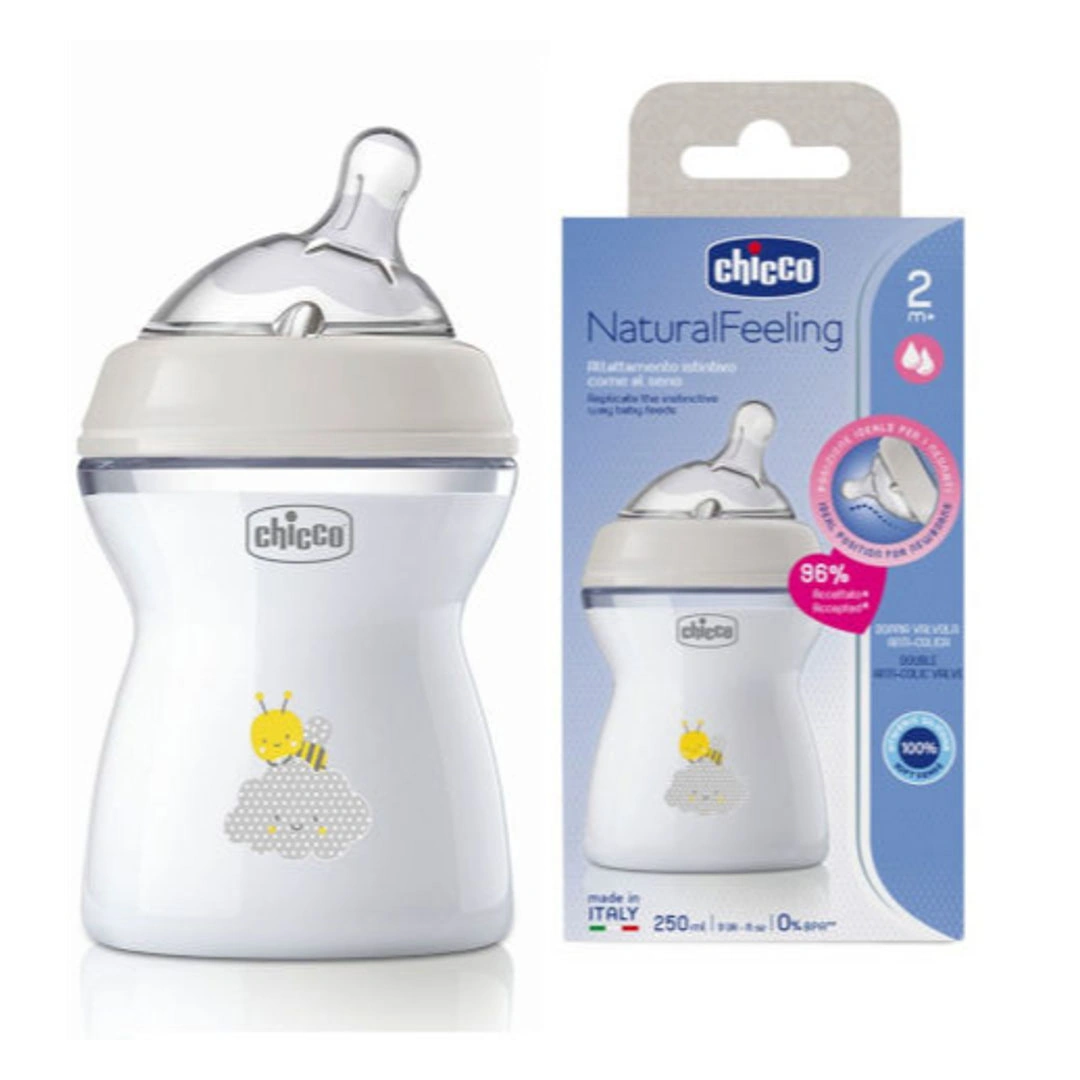 ببرونة ناتشورال فيلينغ شيكو حديثي الولادة بلاستيك - 250 مللي