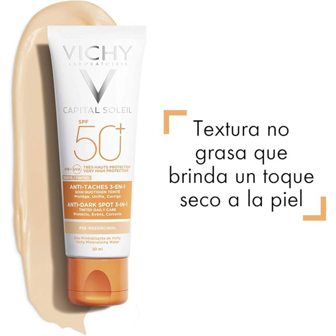 فيتشي كريم واقي شمس 3 في 1 دارك سبوت - SPF50+ - 50 مل