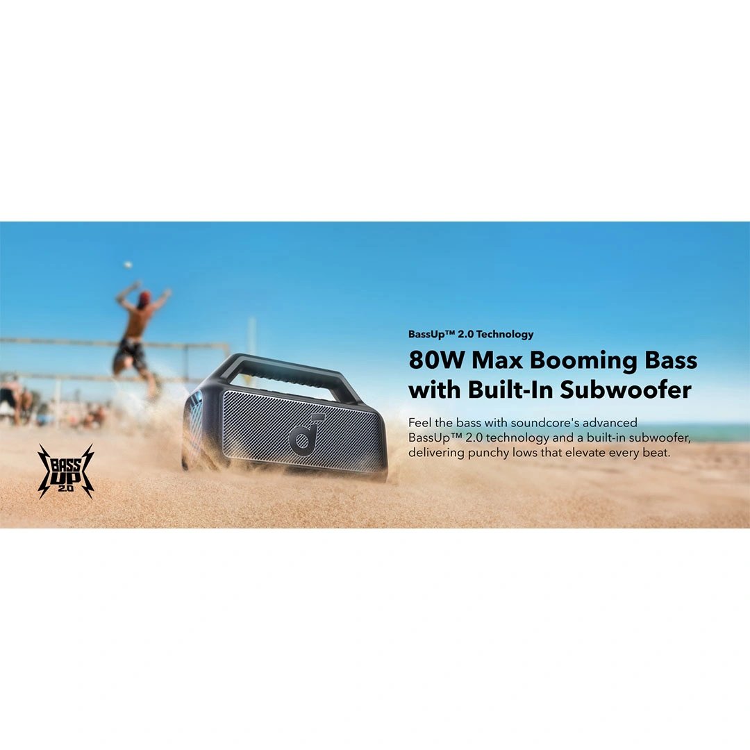 مكبر صوت بلوتوث أنكر ساوند كور Boom 2 - أسود - A3138011