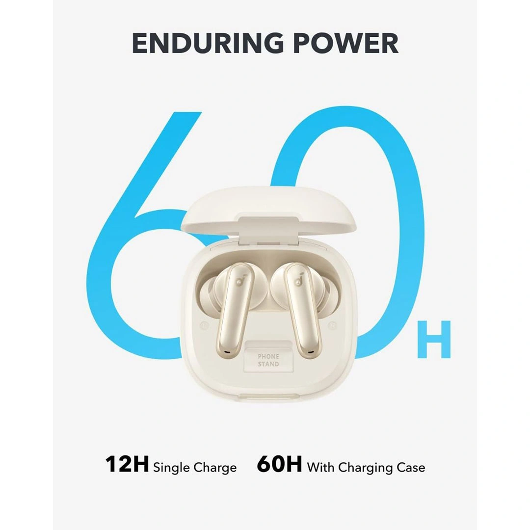 سماعات أذن لاسلكية أنكر ساوند كور TWS P40i - أبيض - A3955H21