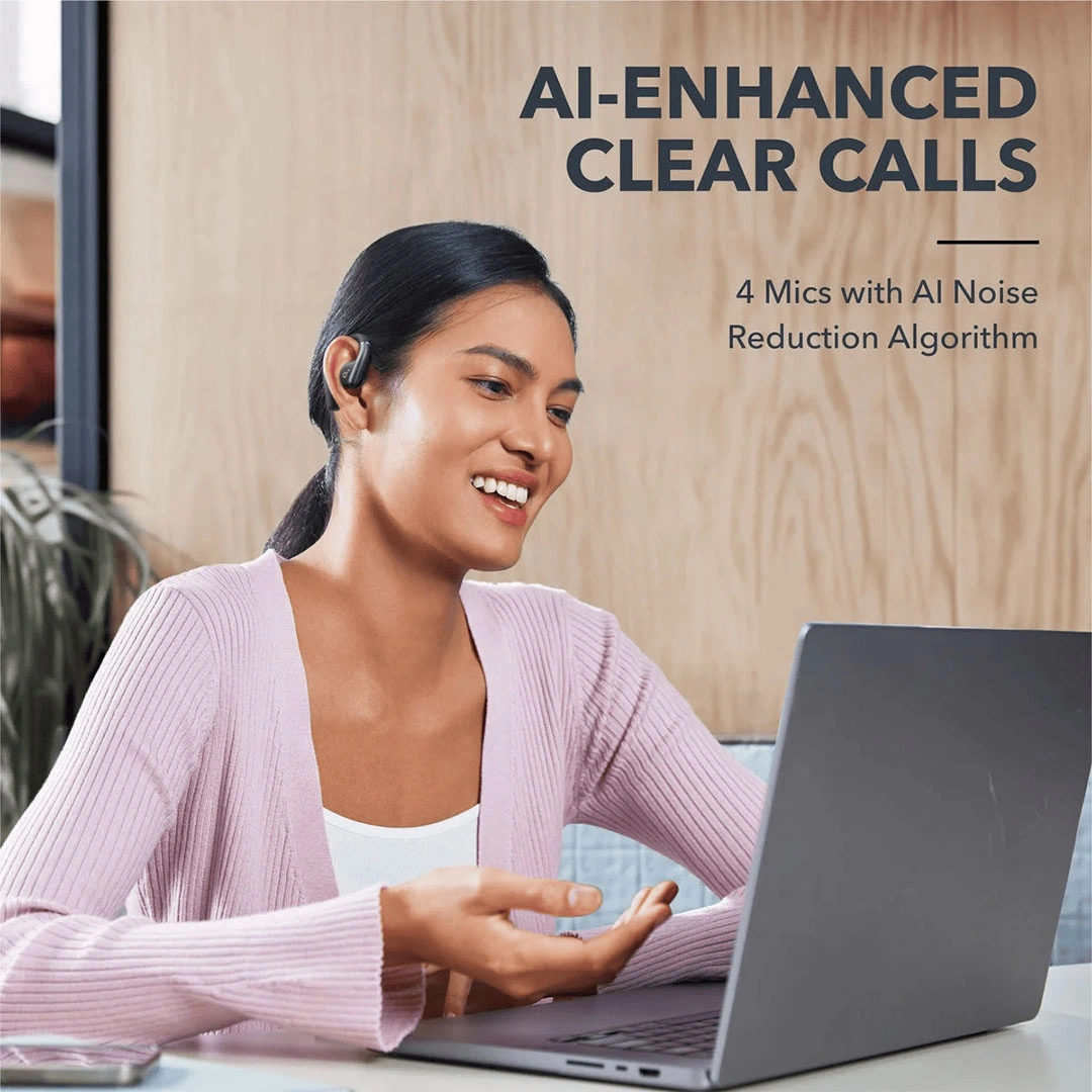 سماعات أذن رياضية لاسلكية أنكر ساوند كور - AeroFit - أسود - A3872H11